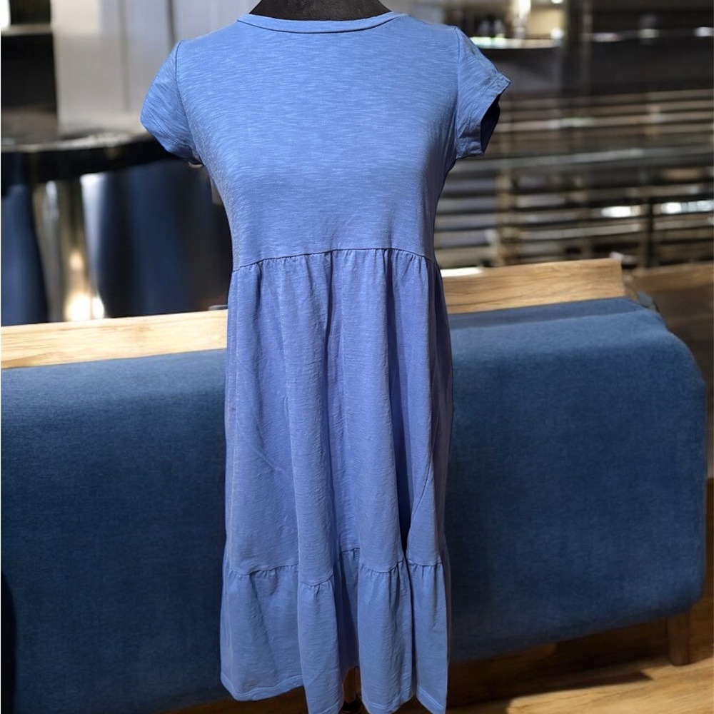 LOFT Light Blue Midi Dress